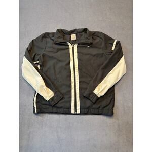 Vintage Y2K Nike Windbreaker Black/White Block Color Adult Med